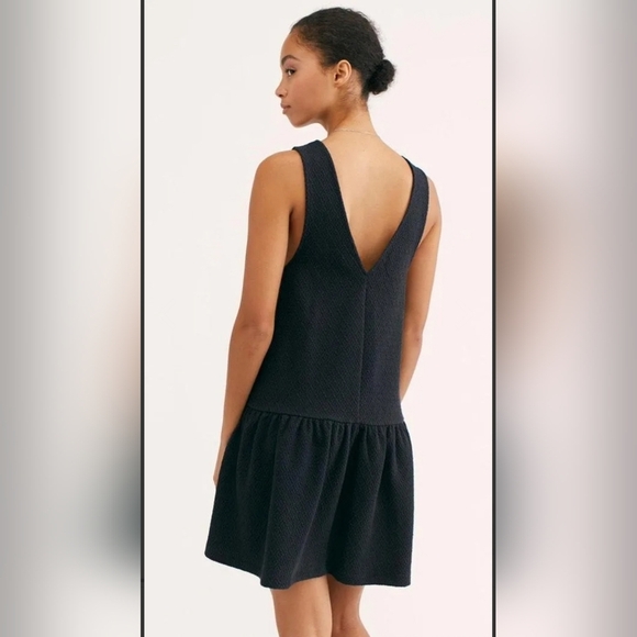 Free People Womens Black Easy Street Sleeveless Mini Dress Size Medium - Picture 2 of 10